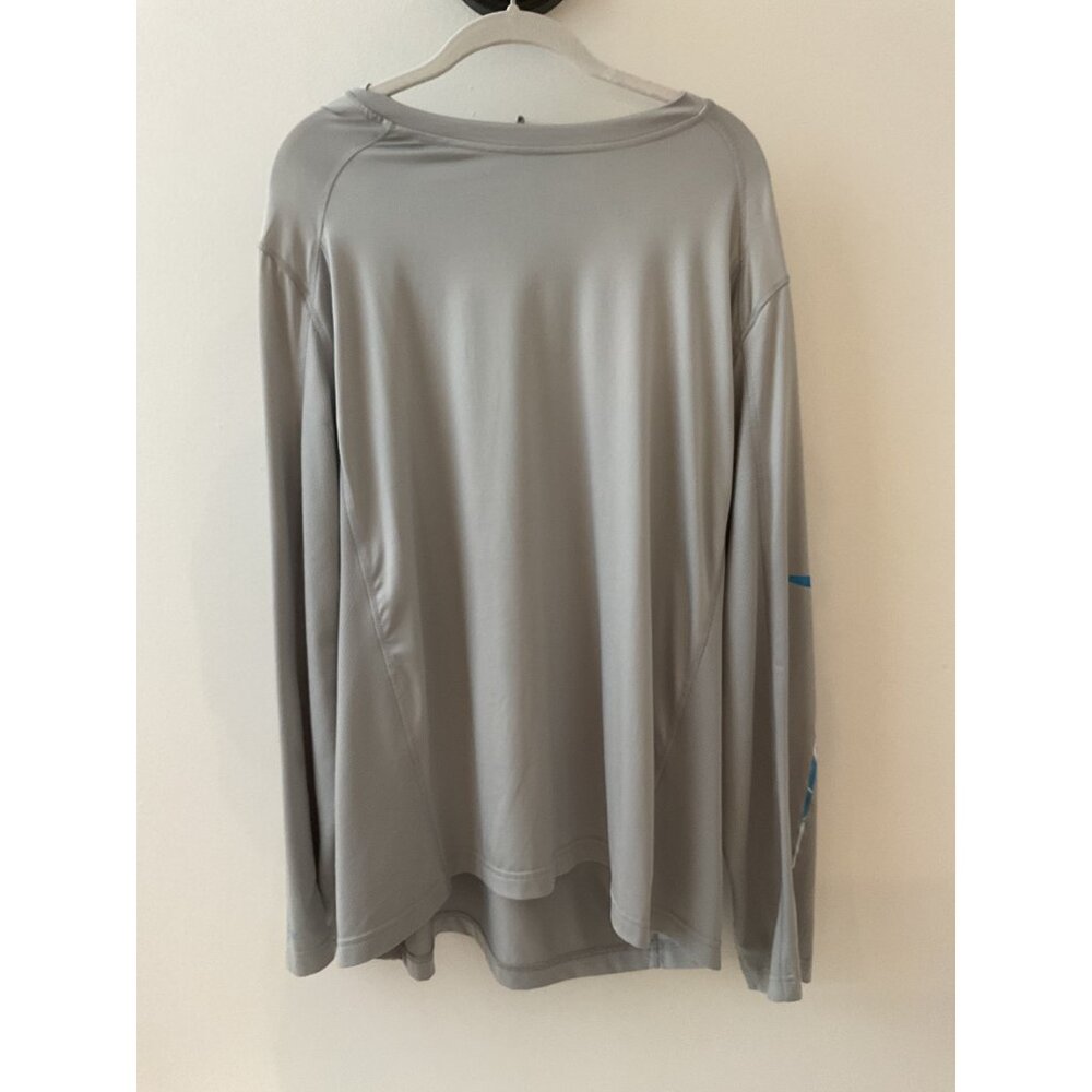 Habit Mens Long Sleeve Solar-Factor Shirt XL Gray Polyester